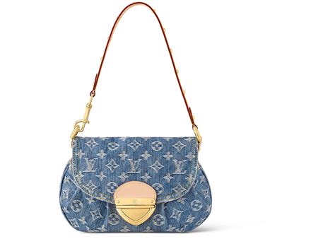 louis vuitton pleaty denim bag|louis vuitton sunset bag.